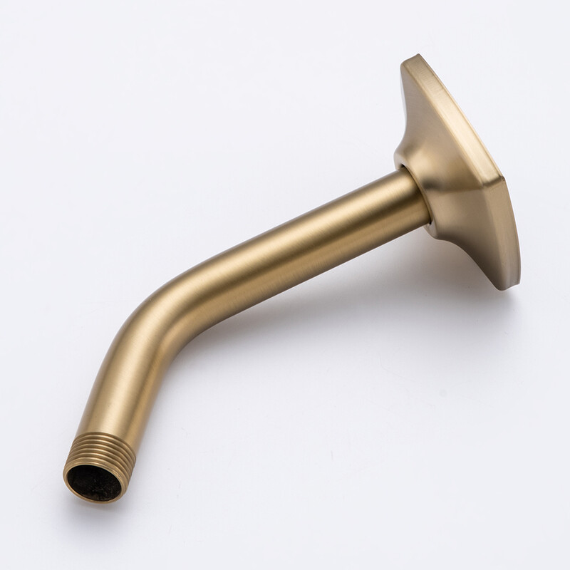 Dušo svirtis 6 colių juodo aukso sienoje montuojama dušo galvutės prailginimo vamzdis nerūdijančio plieno vonios kambario priedai Maišytuvo keitimas.