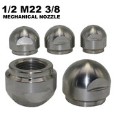 Unutarnji navoj 1/2 M22 3/8 Visokotlačna minska mlaznica Jaružanje Cjevovod Jaružanje i čišćenje Prednja 1 rupa Stražnja 6 rupa 40~50L