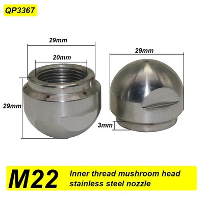 Unutarnji navoj 1/2 M22 3/8 Visokotlačna minska mlaznica Jaružanje Cjevovod Jaružanje i čišćenje Prednja 1 rupa Stražnja 6 rupa 40~50L