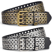 Hip-hop Punk Cureaua Unisex Goth Retro Y2k Accesorii pentru blugi Lățimea brâului 3,8 cm Cureaua cu cataramă din metal în formă de salcie pentru femei