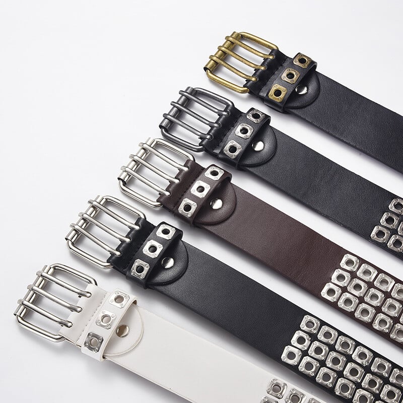 Hip-hop Punk Cureaua Unisex Goth Retro Y2k Accesorii pentru blugi Lățimea brâului 3,8 cm Cureaua cu cataramă din metal în formă de salcie pentru femei