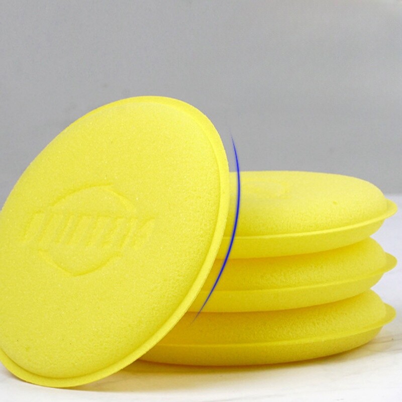 12 DB habfelhordó párna Autóviasz felhordó párna, részletező kerek polírozó szivacsok autóviasz felhordó betéthez