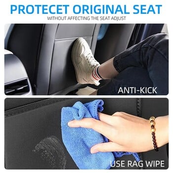 Για Tesla Model 3 Model Y Seat Back Protector Kick Backseat Kick Mats for Kids Extra Organizer Pocket