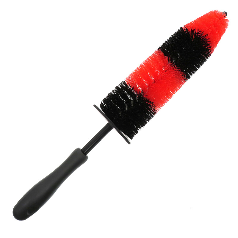 9,5 hüvelykes autókerékmosó kefe gumikefe, hosszú, puha sörtéjű tisztítókefe a motor motorrácsához, kerékmosó kefe tisztítóeszköz