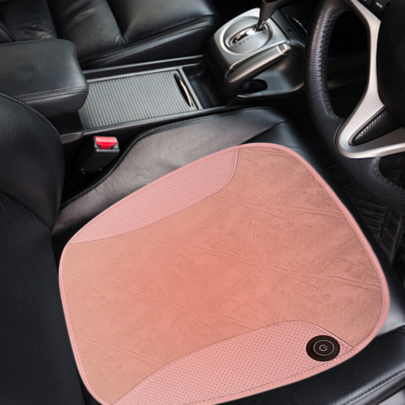 12V predný vankúš na sedadlo, PU vyhrievaný poťah do auta, nastaviteľná teplota, USB, zimný ohrievač autosedačky, mäkký vyhrievaný vankúš do auta
