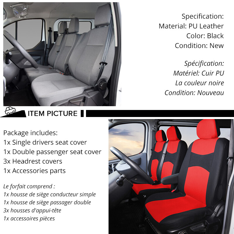 1+2 autós üléshuzat teherautó beltéri tartozékaihoz nissan primatarhoz Renault Masterhez Hugy77-hez