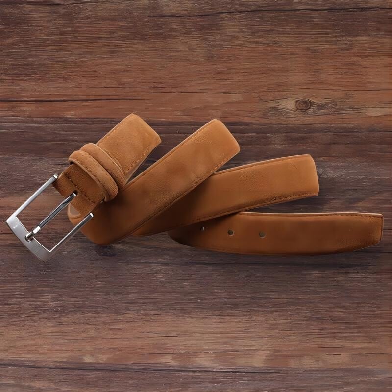 Opasok z pravej hovädzej kože pre mužov a ženy s oxfordským remienkom, luxusná pracka z pravej kože, modrý