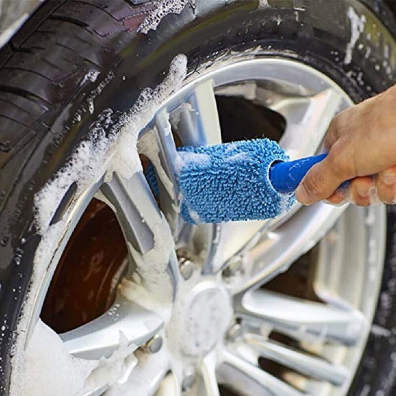 Nástroje na čistenie pneumatík a kefiek na kolesá automobilov, čistič ráfikov, autodetailovací nástroj na umývanie pneumatík pre nákladné vozidlá, motocykle, bicykle