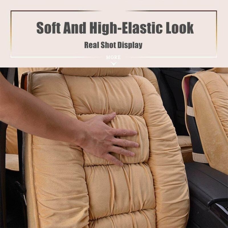 Párnázott autósülés huzat Luxus autóvédő, univerzális csúszásgátló vezetőülés huzat háttámlával Jó hőtartó