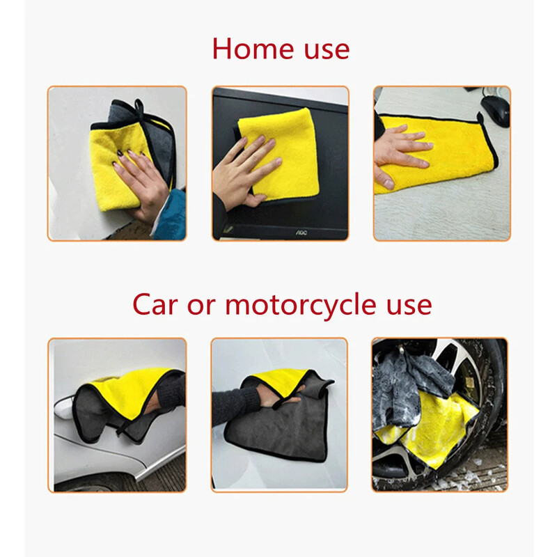 Mikropluošto rankšluostis, puikiai sugeriantis automobilių ploviklis, valantis džiovinimo šluostę, įvairių dydžių spalvų Automobilių motociklų buitinės priežiūros detalės
