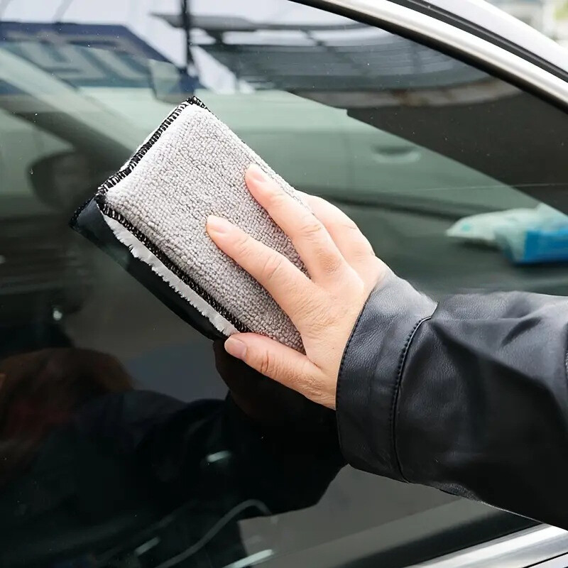 1/2/5 db autótisztító mikroszálas szivacsos autó belső polár súrolótörlő műanyag bőr viaszszivacs autótisztító eszközökhöz
