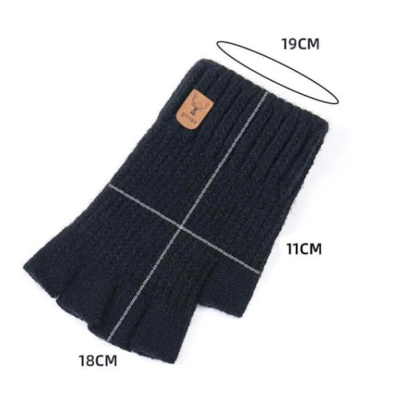 Moterys Vyrai trumpos lauko pirštinės pirštinės be pirštų Megztas Riešas Pavasaris Ruduo šiltas Tamprus Darbas Dviračių priedai Pirštinės