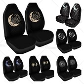 Moon Boho Style Sun Spiritual Sun és Moon üléshuzatok Automatikus üléshuzatok 2 db-os készlet, amely a legtöbb járműhöz illeszkedik Sedan Universal Fit Car