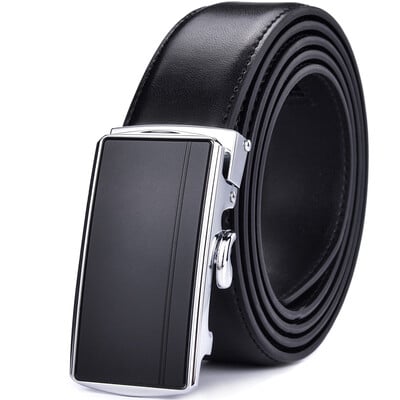 Férfi bőr racsnis ruhaöv, automatikus csúszó csattal