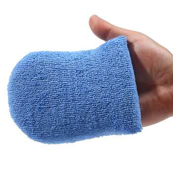 2/4/6Pcs Soft Microfiber Applicator Car Wax Mits Polishing Sponge Wax Foam Applicator Car Wax Pad Εργαλεία καθαρισμού λεπτομερειών αυτοκινήτου