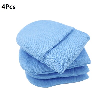 2/4/6 db Puha mikroszálas autóviasz felhordó kesztyű polírozó szivacs viasz hab autóviasz felhordó párna autó részletező tisztító eszközök