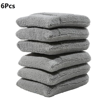 2/4/6 db Puha mikroszálas autóviasz felhordó kesztyű polírozó szivacs viasz hab autóviasz felhordó párna autó részletező tisztító eszközök