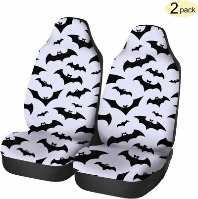 Goth Bat Presvlake za autosjedalice Prednja sjedala Halloween Prednja sjedala 2 kom Univerzalni set štitnika za prednja sjedala automobila Univerzalni set za automobile Kamion