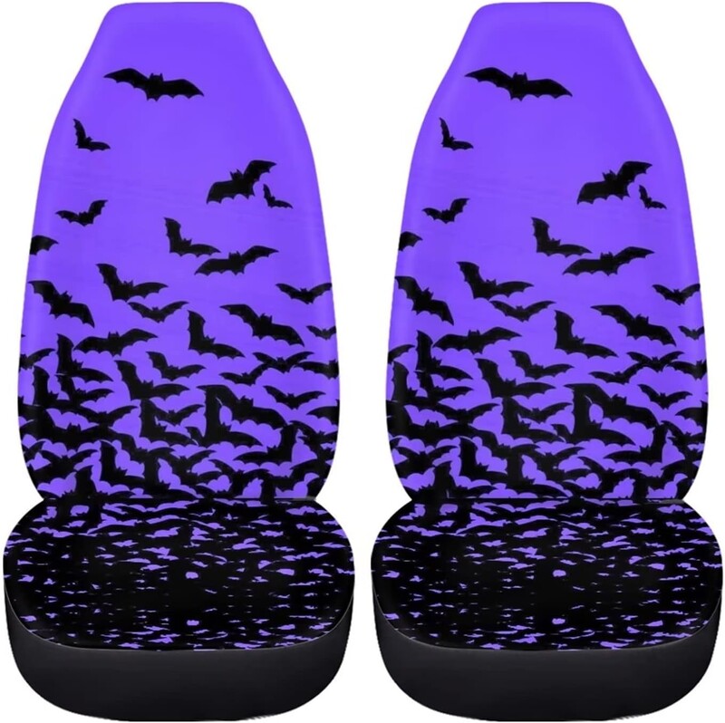 Goth Bat Presvlake za autosjedalice Prednja sjedala Halloween Prednja sjedala 2 kom Univerzalni set štitnika za prednja sjedala automobila Univerzalni set za automobile Kamion