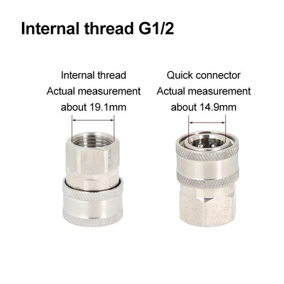 Conector rapid pentru pistol de apă de înaltă presiune G3/8 din oțel inoxidabil