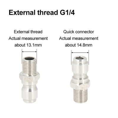 Conector rapid pentru pistol de apă de înaltă presiune G3/8 din oțel inoxidabil