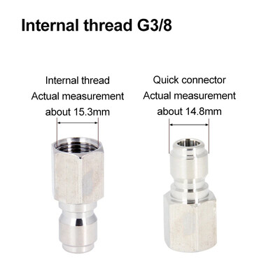 Conector rapid pentru pistol de apă de înaltă presiune G3/8 din oțel inoxidabil