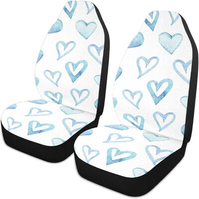 Ružičasti automobilski jastuk za Valentinovo za automobile Prednji ljubavni uzorak Navlake za autosjedalice Automobilske navlake za sjedala Dodaci