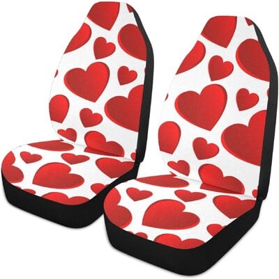 Ružičasti automobilski jastuk za Valentinovo za automobile Prednji ljubavni uzorak Navlake za autosjedalice Automobilske navlake za sjedala Dodaci