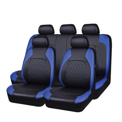 Set complet de huse de scaun auto, 9 piese, huse de protecție pentru scaune din piele PU, impermeabile, antiderapante, compatibile cu centuri de siguranță universale auto