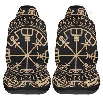 Navlake za autosjedalice Nordijski trostruki Odinov rog ukrašen skandinavskim ukrasima Set od 2 štitnika za dodatnu opremu za automobile