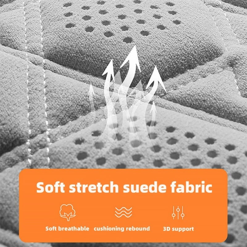 Univerzalna navlaka za autosjedalicu Jastuk za potporu vozačevog sjedala od meke antilop kože Prozračna protuklizna zaštitna prostirka Dodaci za unutrašnjost automobila