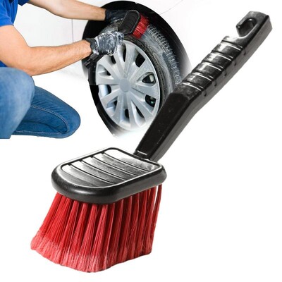 Kravas automobiļa mīksto saru riteņu tīrīšanas birstes loka riepu detaļas automobiļu riepu birstes riteņu tīrīšanas birstes