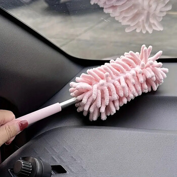 Mini Car Duster Brush επεκτάσιμο Εργαλείο ξεσκόνωσης με μικροΐνες για καθαρισμό εσωτερικού χώρου σπιτιού και αυτοκινήτου από πολυεστερικό υλικό