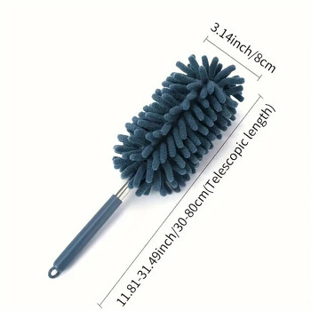 Mini Car Duster Brush επεκτάσιμο Εργαλείο ξεσκόνωσης με μικροΐνες για καθαρισμό εσωτερικού χώρου σπιτιού και αυτοκινήτου από πολυεστερικό υλικό