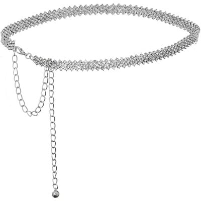 Pojas s lančićem od kamenčića. Kristalni lanac za trbuh za žene i djevojčice