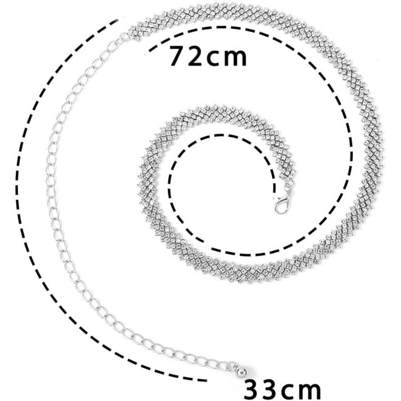 Pojas s lančićem od kamenčića. Kristalni lanac za trbuh za žene i djevojčice