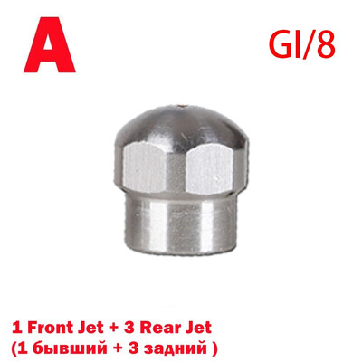 Αξεσουάρ ακροφυσίων καθαρισμού αποχέτευσης αποχέτευσης αποχέτευσης υψηλής πίεσης από ανοξείδωτο χάλυβα Εργαλεία ακροφυσίου σωλήνα αποστράγγισης γρήγορης πρίζας