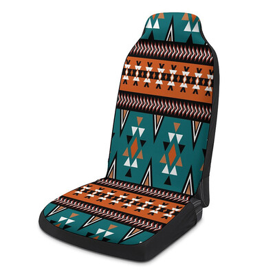 Navlaka za autosjedalicu s printom u etničkom stilu Elastična prozračna boemska retro univerzalna navlaka za prednja sjedala automobila Potrepštine za unutrašnjost automobila
