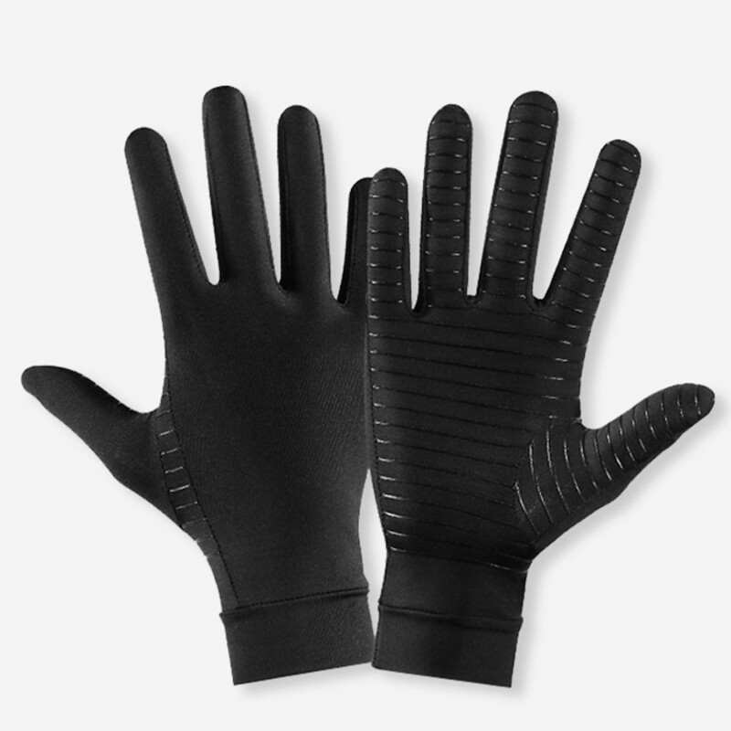 Ανδρικά γάντια Copper Fiber Spandex Οθόνη αφής Running Sports Winter Warm Cycling Gloves Full Finger Gloves