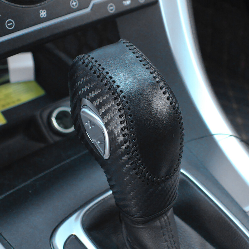 Kryt radiacej páky z PU kože, protišmykový kryt radiacej páky pre Ford Focus Fiesta Fusion S Fusion SE 2014 2015 2016