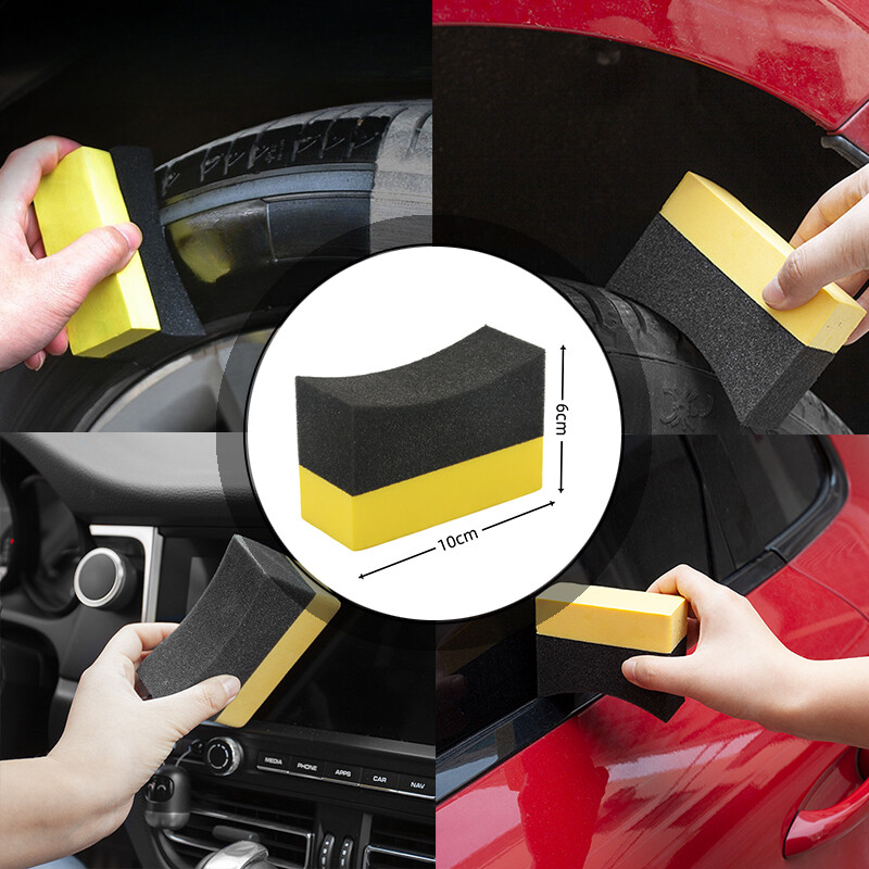 Autós hordozható tisztítókefe kombinált gumikefe tisztítókefe ívelt szivacsos légkondicionáló kefe