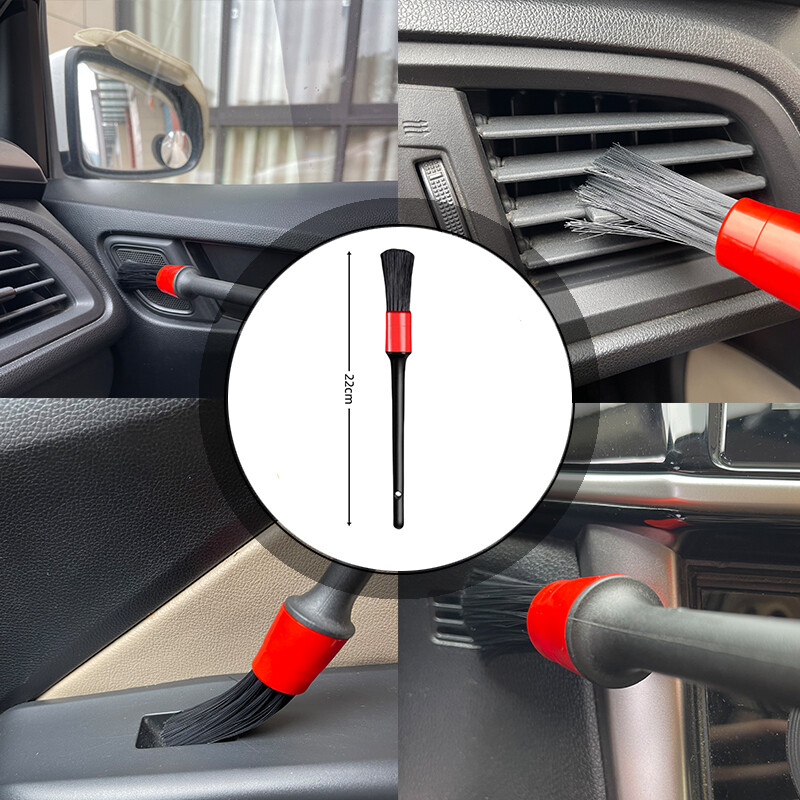 Autós hordozható tisztítókefe kombinált gumikefe tisztítókefe ívelt szivacsos légkondicionáló kefe