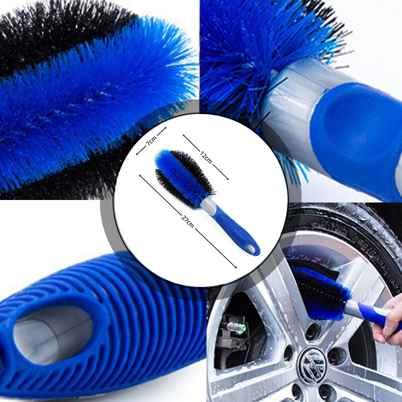 Autós hordozható tisztítókefe kombinált gumikefe tisztítókefe ívelt szivacsos légkondicionáló kefe