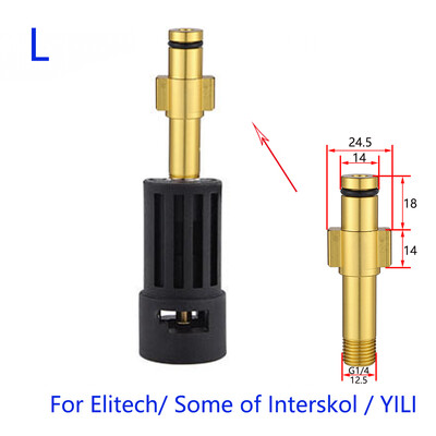 AR/Interskol/Lavor/Bosche/Huter/M22 lándzsa csatlakoztatásához Karcher és női bajonett magasnyomású mosó csatlakozó adapterhez