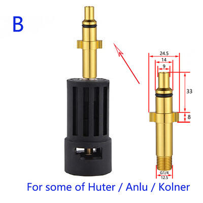 AR/Interskol/Lavor/Bosche/Huter/M22 lándzsa csatlakoztatásához Karcher és női bajonett magasnyomású mosó csatlakozó adapterhez