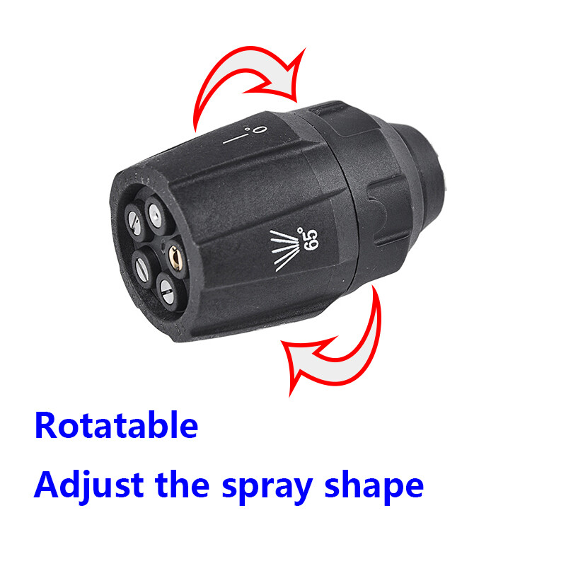 Adaptor pentru pistol de spălat auto, duză 5 în 1, curățător de înaltă presiune, lance de apă G1/4, conexiune masculină, spălătorie cu jet rapid, duze de pulverizare reglabile