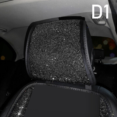 Dámske doplnky do interiéru auta, lesklý diamantový univerzálny poťah na autosedačku, módny luxusný ľadový hodváb, priedušný dámsky autovankúš