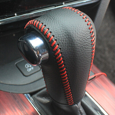 Capac pentru buton schimbător de viteze pentru mașină din piele, potrivit pentru Honda CRV CR-V 2017 2018 2019 2020 2021 Accesorii pentru gulere pentru schimbarea vitezelor