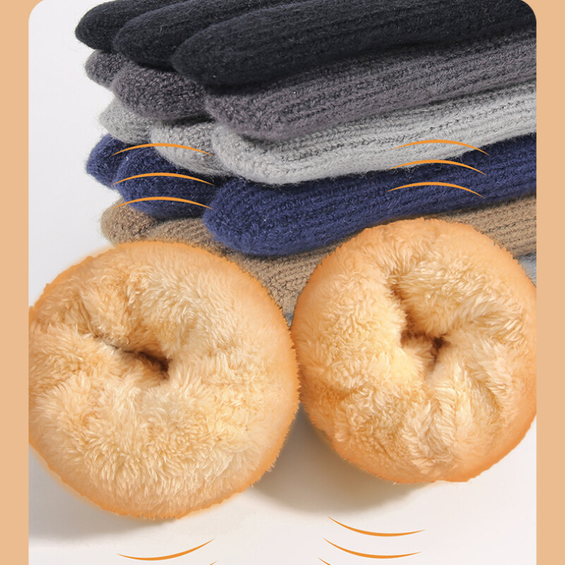 Νέα ανδρικά ζεστά γάντια πλήρους δακτύλου Χειμερινή οθόνη αφής Plus γάντια φλις ανδρικά γυναικεία μάλλινα πλεκτά γάντια οδήγησης ποδηλασίας