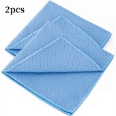 2 ks utierka na umývanie auta, sklo, voda na sušenie, mikrovlákno, čistiace utierky na okná, auto detailing, vaflová väzba do kuchyne a kúpeľne 40*40 cm